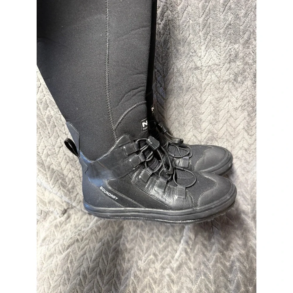 NRS Boundary Boots 7 Black Excellent Waterproof Neoprene Paddling 30035.02